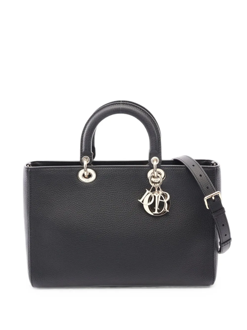Christian Dior Pre-Owned 2010s Lady D-Sire leather tote bag - Noir Christian Dior Pre-Owned 2010s Lady D-Sire leather tote bag - Noir