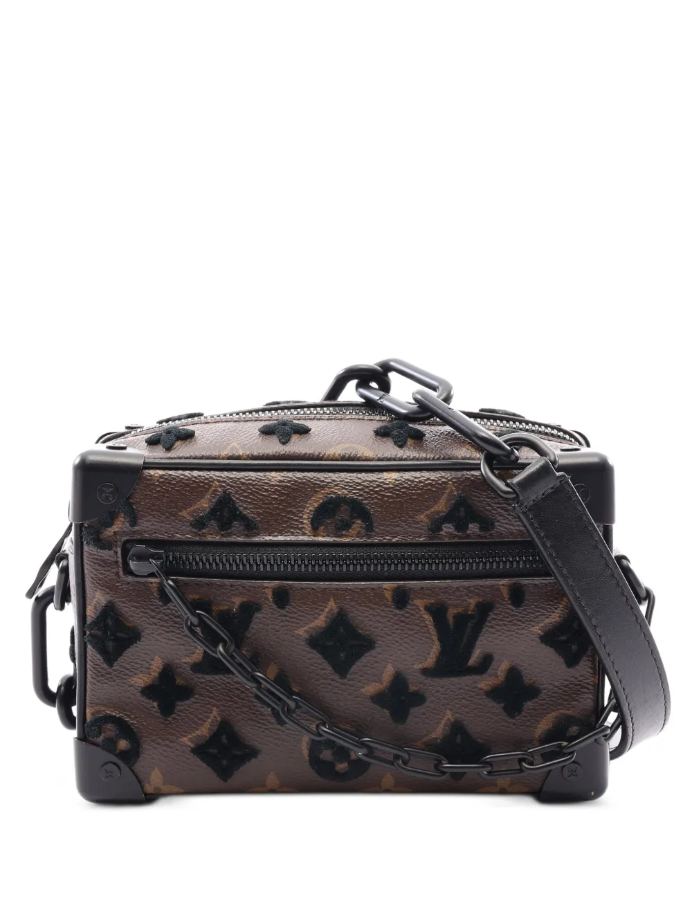 Louis Vuitton Pre-Owned 2019 Monogram Taffeta mini soft trunk shoulder bag - Marrone