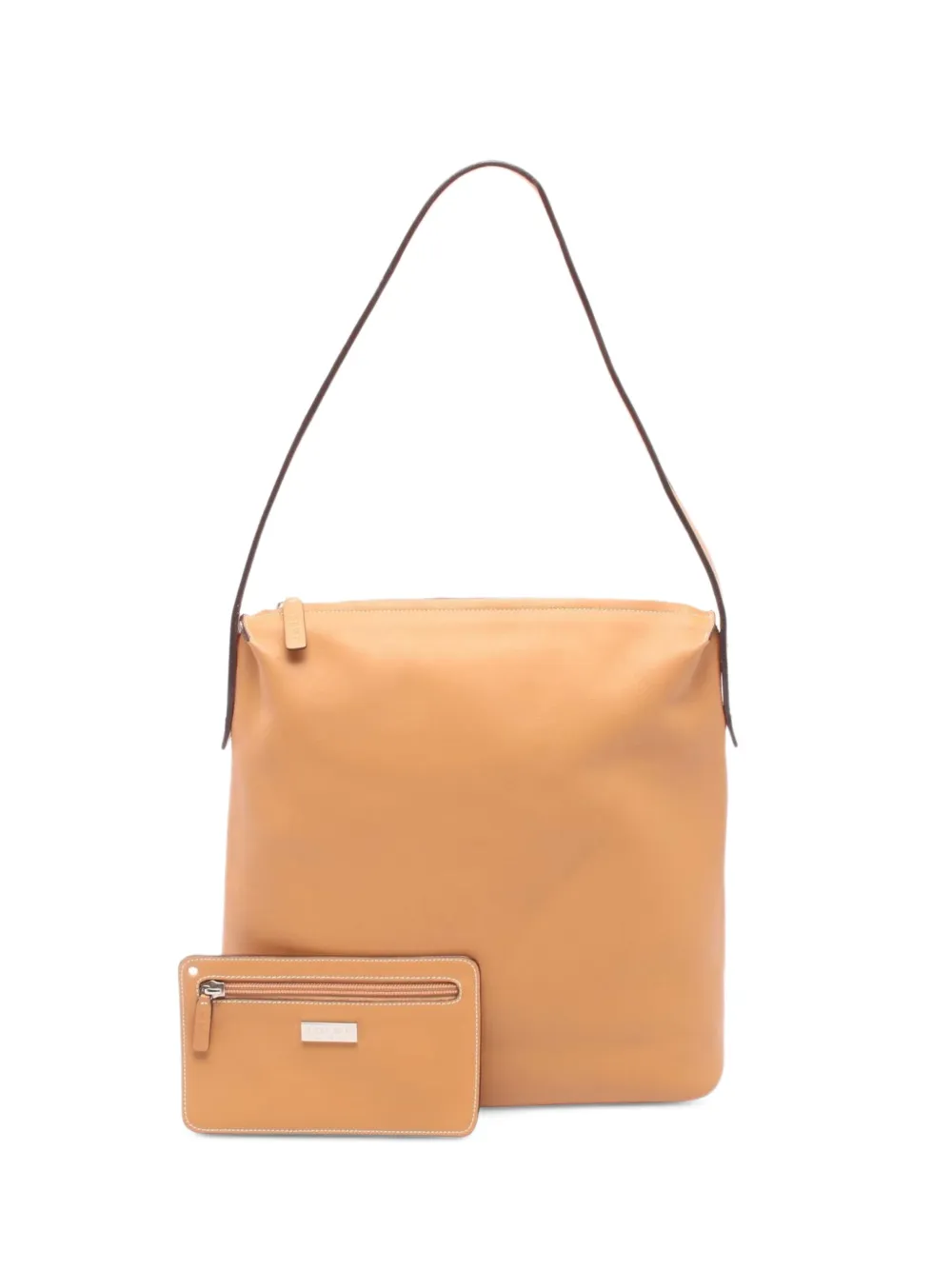 Loewe Pre-Owned 2000s leather shoulder bag - Nude
