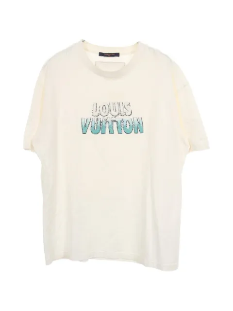 Louis Vuitton Pre-Owned 2000s embroidered-beaded T-shirt