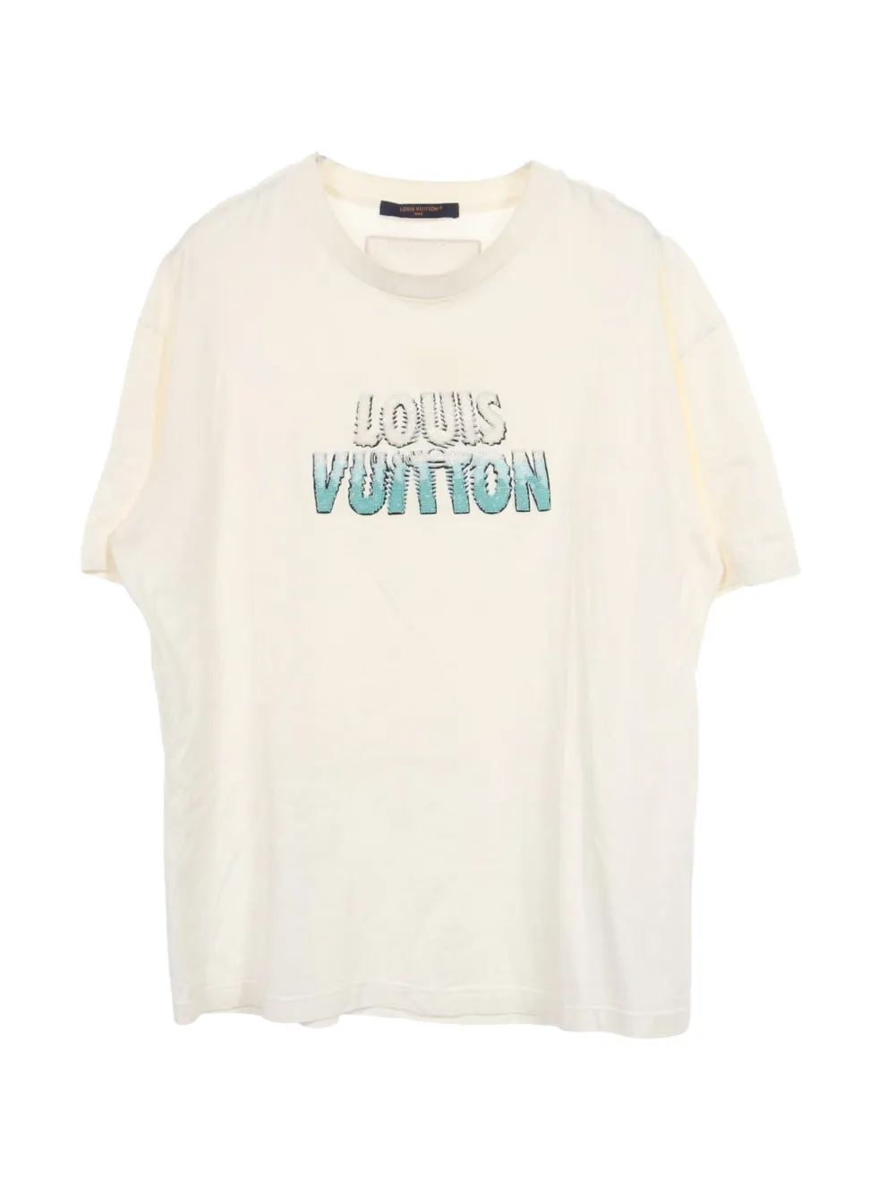 Louis Vuitton Pre-Owned 2000s embroidered-beaded T-shirt - Blanc