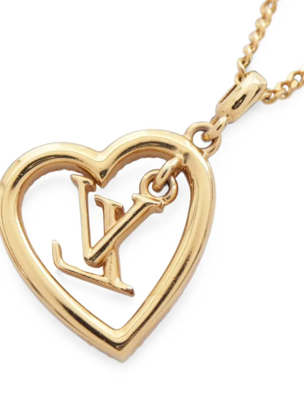Louis Vuitton Pre-owned 2024 My LV Heart Necklace in Gold