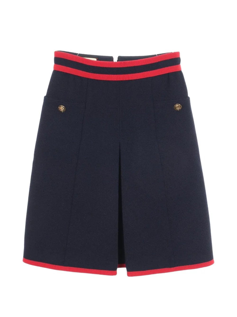 Gucci Pre-Owned 2010s Cathead button mini skirt - Bleu Gucci Pre-Owned 2010s Cathead button mini skirt - Bleu