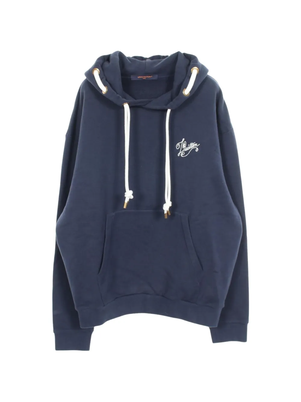 Louis Vuitton Pre-Owned 2010s nautical-rope hoodie - Blu