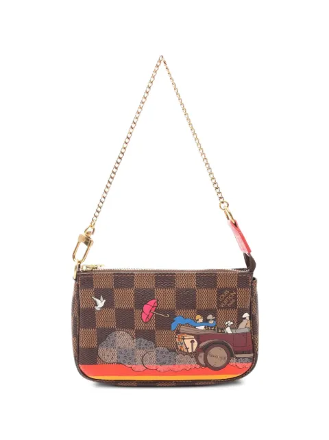 Louis Vuitton Pre-Owned 2015 Pochette Accessoires Damier Ebene Illustre clutch bag