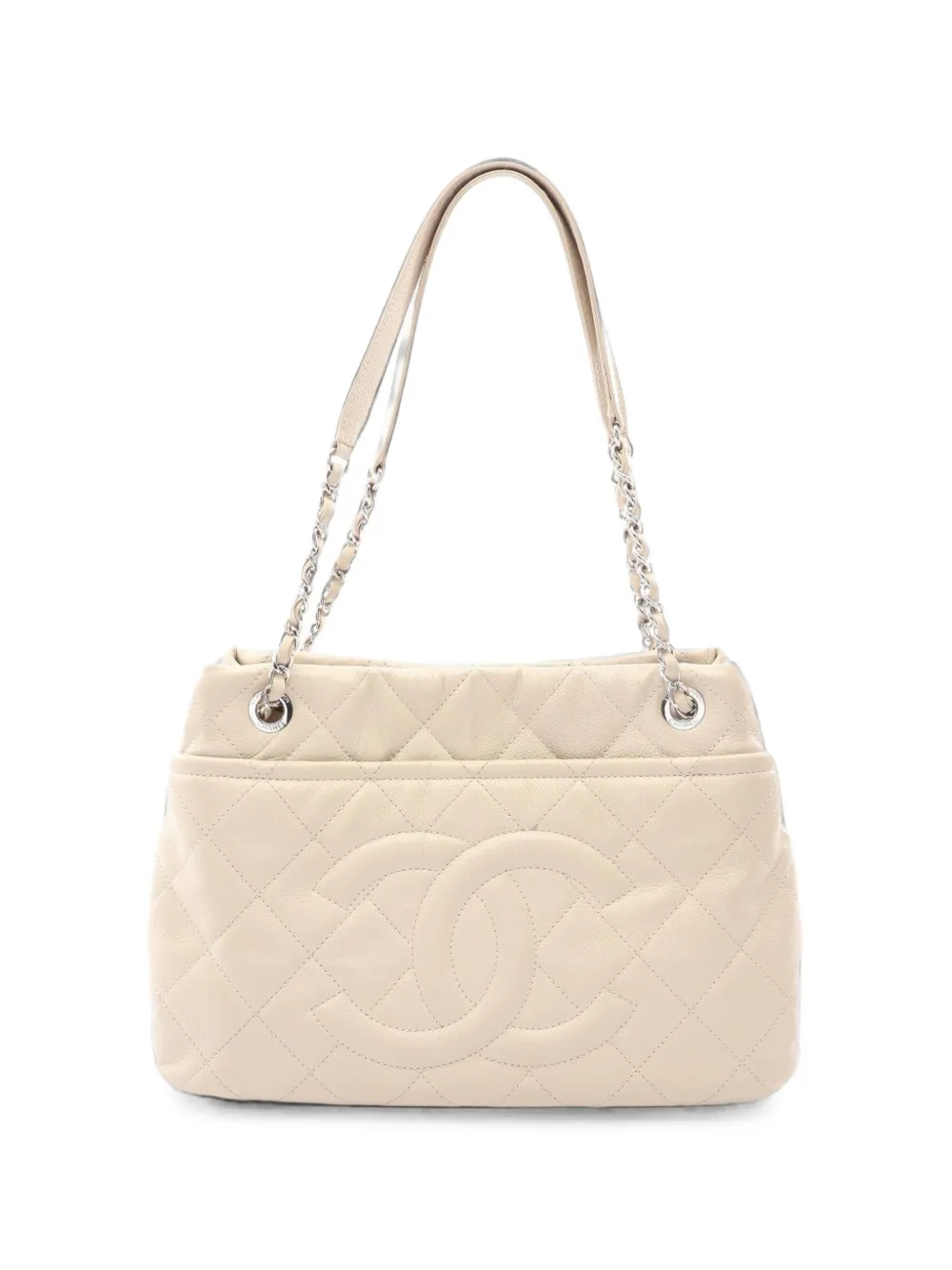 CHANEL Pre-Owned 2012-2013 Matelassé shoulder bag - Toni neutri