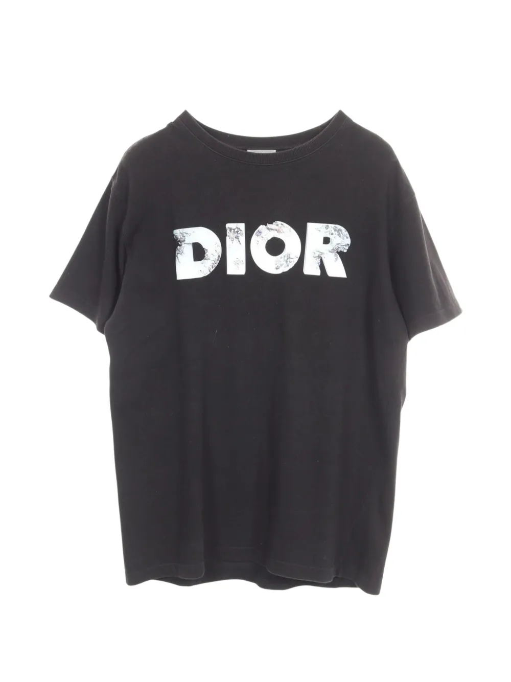 Christian Dior Pre-Owned 2000s x Daniel Arsham logo-print T-shirt - Noir