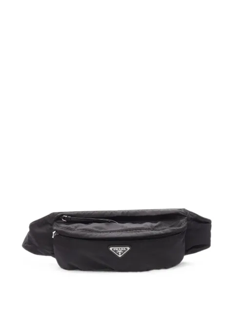 Prada Pre-Owned 2000s logo-plaque belt bag