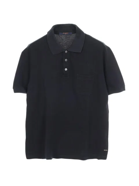 Louis Vuitton Pre-Owned playera tipo polo manga corta con textura Damier 2000