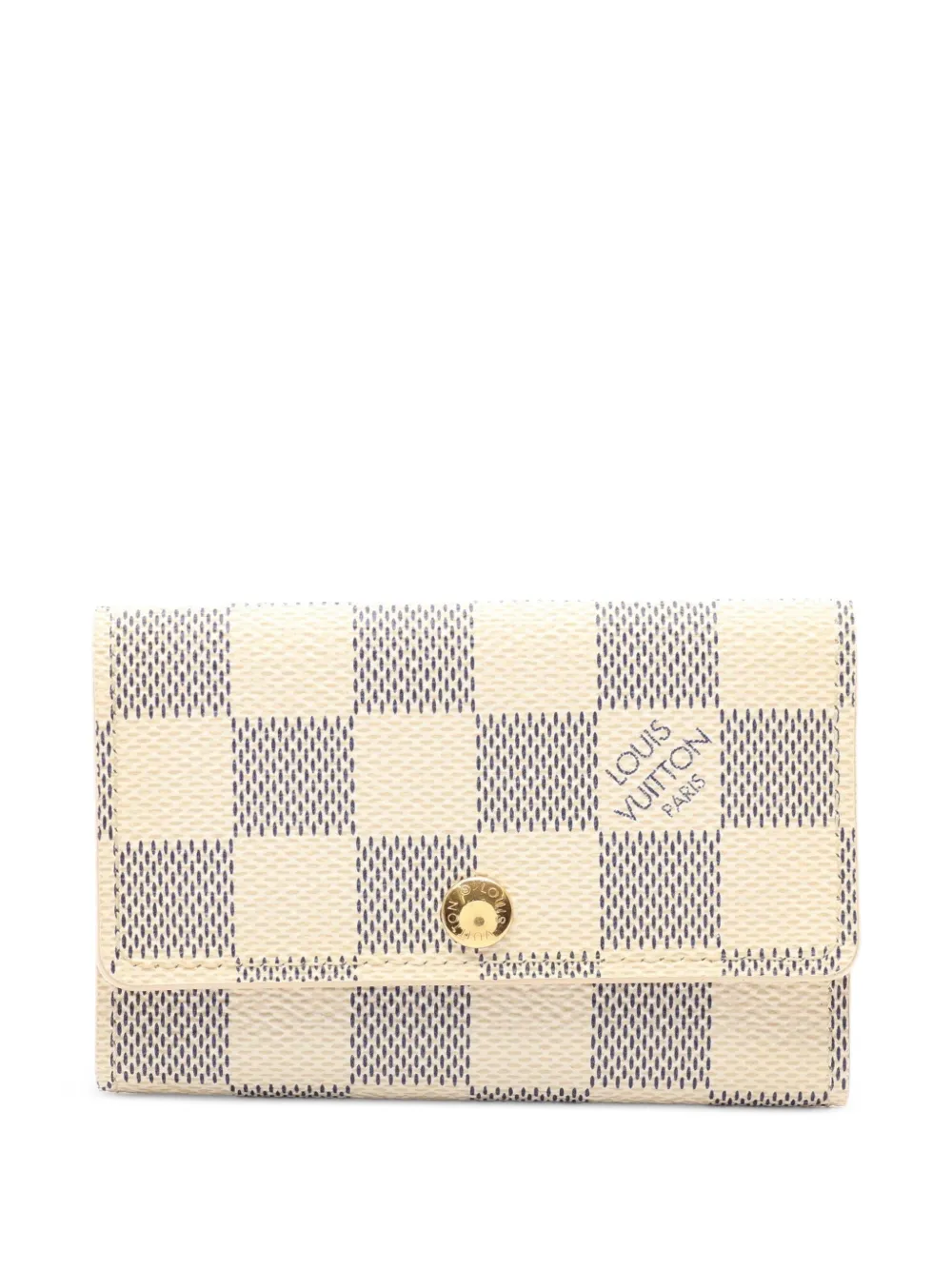 Louis Vuitton Pre-Owned 2010 Damier Azur Multicle 6 key case - Nude