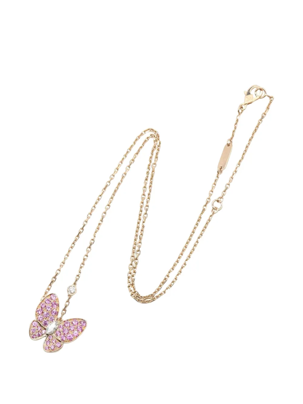 Van Cleef & Arpels Pre-Owned 2010s Two Butterfly pendant necklace - Gold
