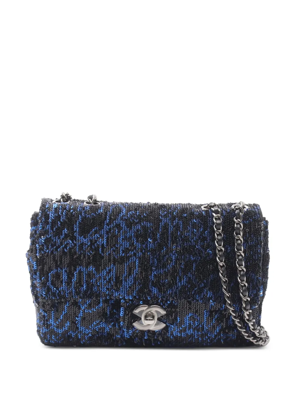 CHANEL Pre-Owned 2021 20 Matelassé sequin shoulder bag - Schwarz