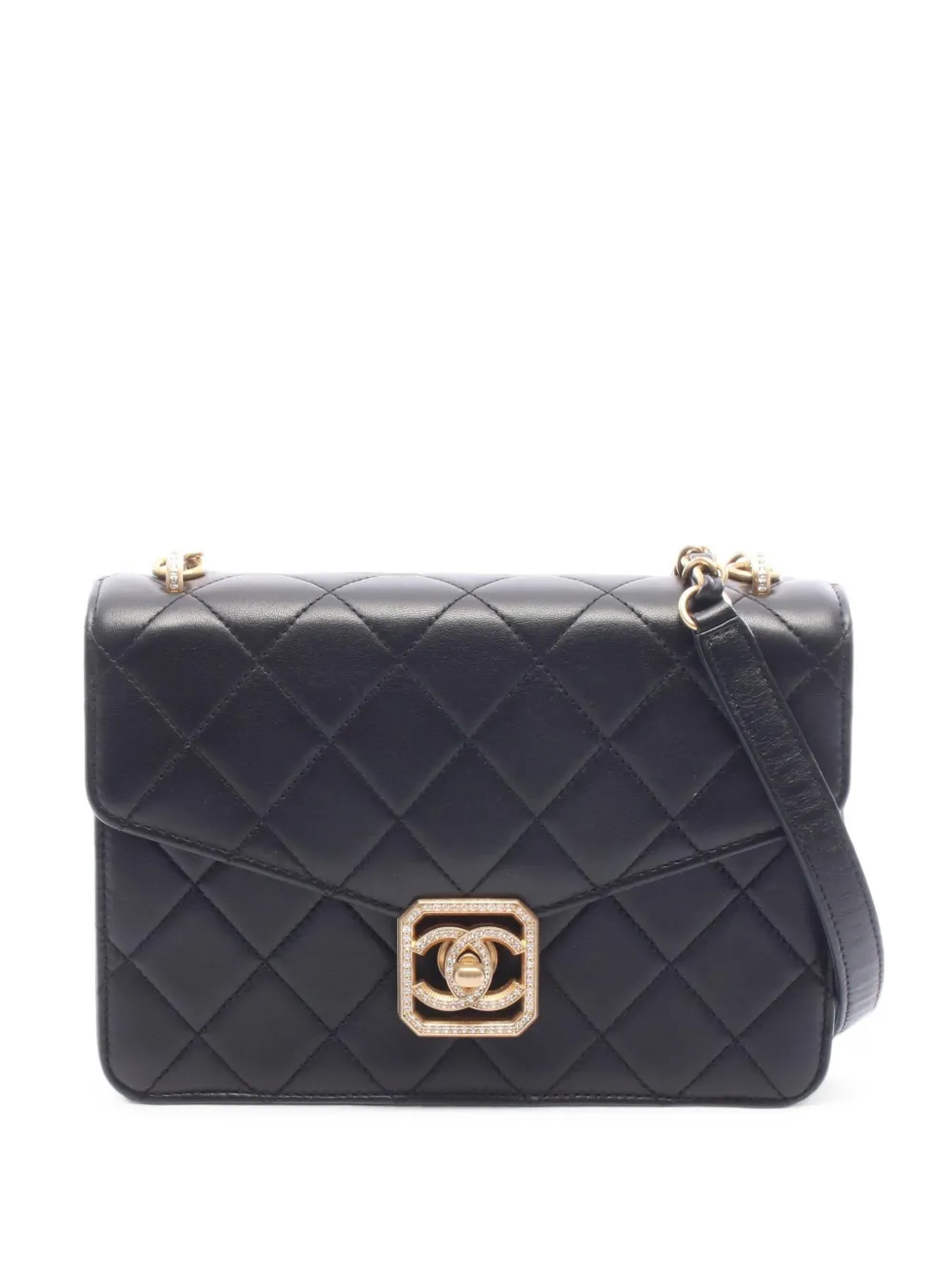 CHANEL Pre-Owned Matelasse chain-strap mini shoulder bag - Nero