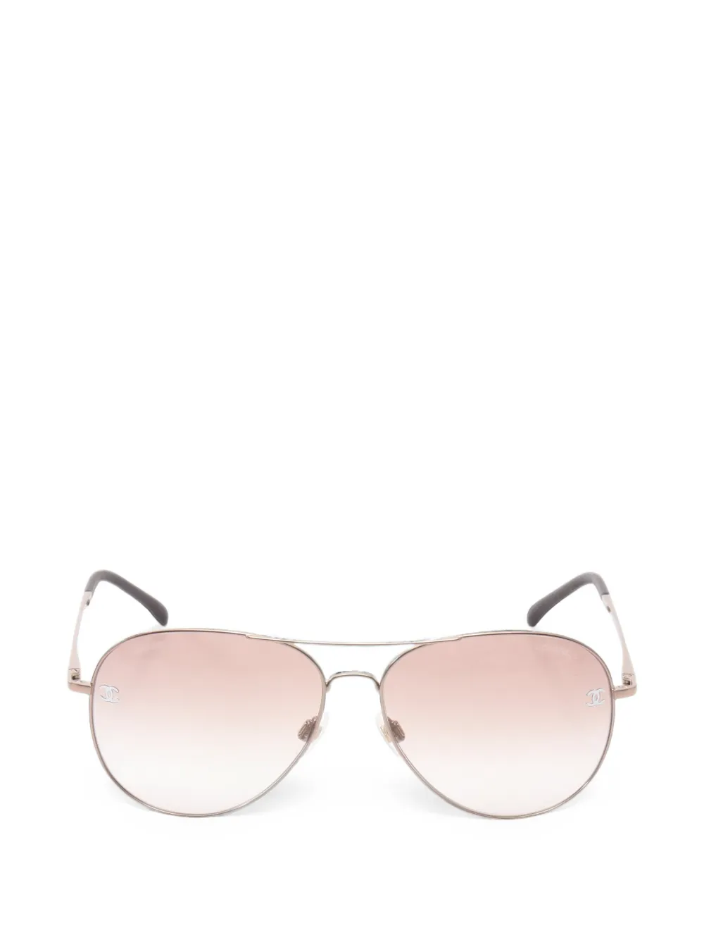 CHANEL Pre-Owned pilot-frame sunglasses - Oro