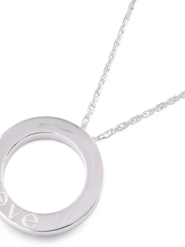 Cartier 2010s ラブ サークル ダイヤモンド ネックレス | シルバー