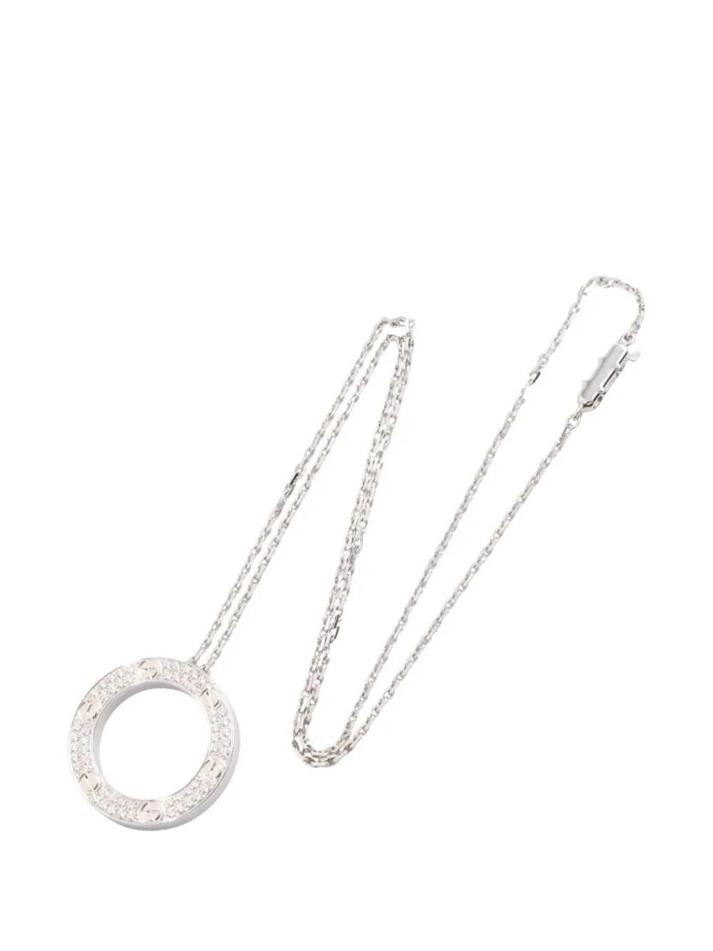 Cartier 2010s Love Circle diamond necklace - Silber