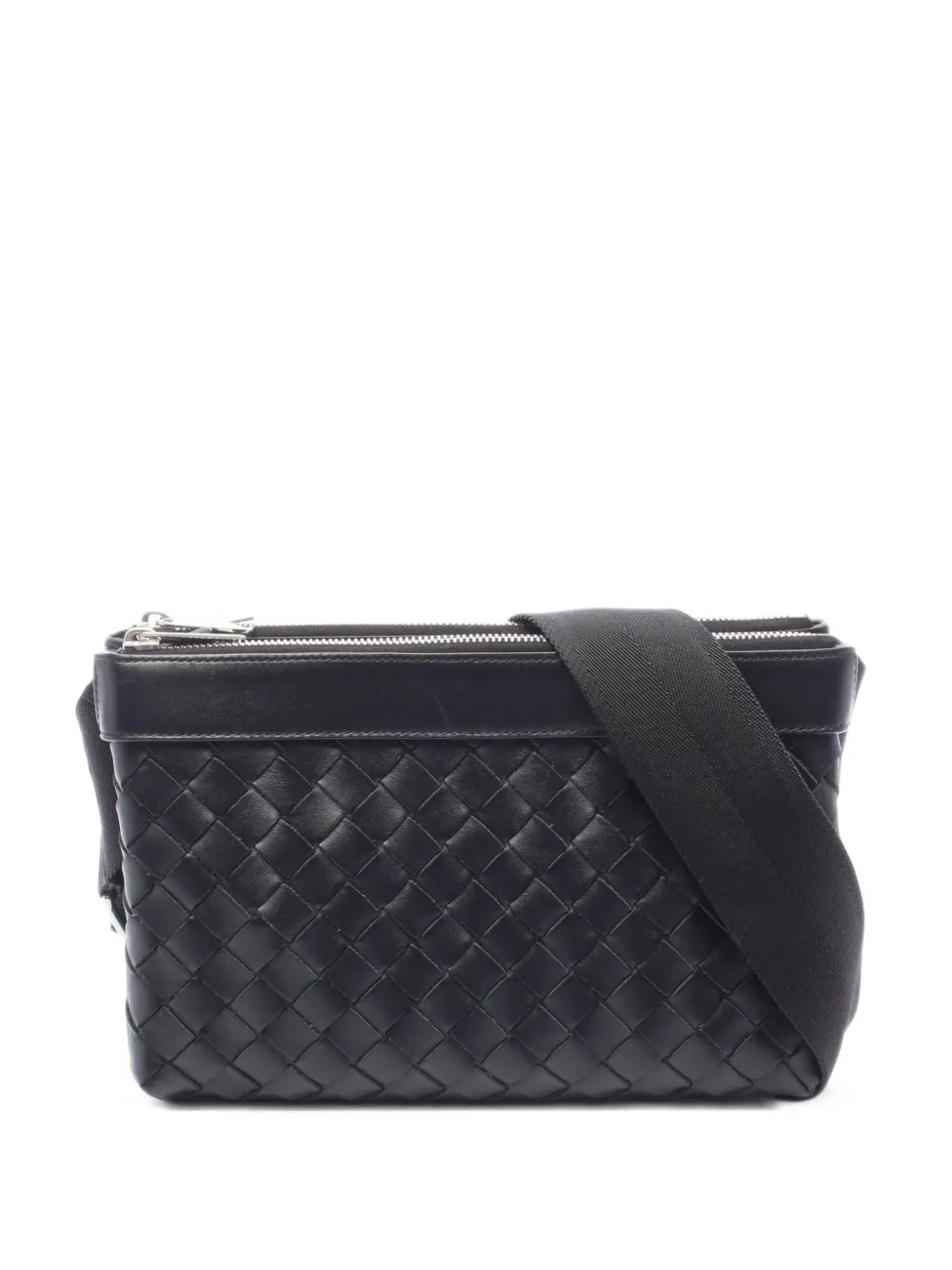 Bottega Veneta Pre-Owned 2010s Duo Intrecciato shoulder bag - Nero