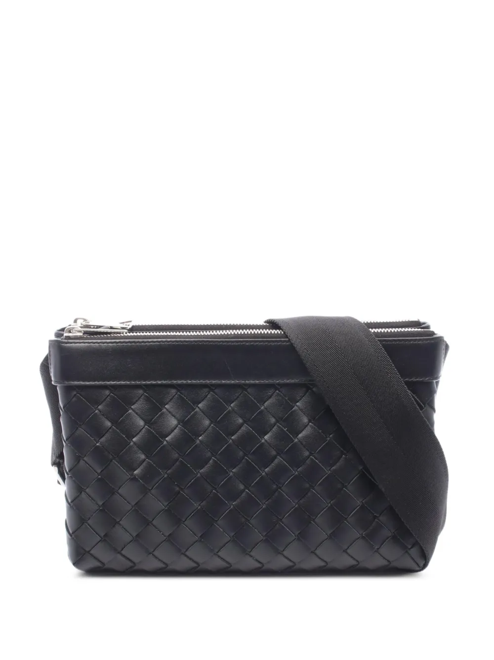 Bottega Veneta Pre-Owned 2010s Duo Intrecciato shoulder bag - Black
