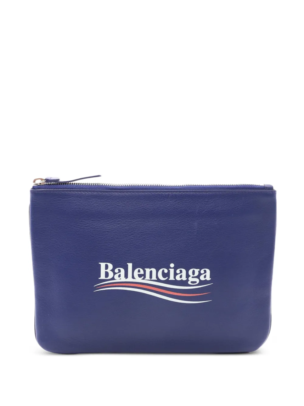 Balenciaga Pre-Owned 2010s leather clutch bag - Blau