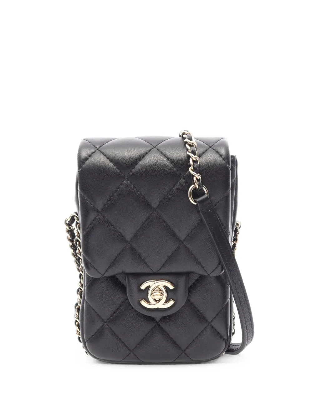 CHANEL Pre-Owned 2019 Matelassé CC turn-lock shoulder bag - Nero