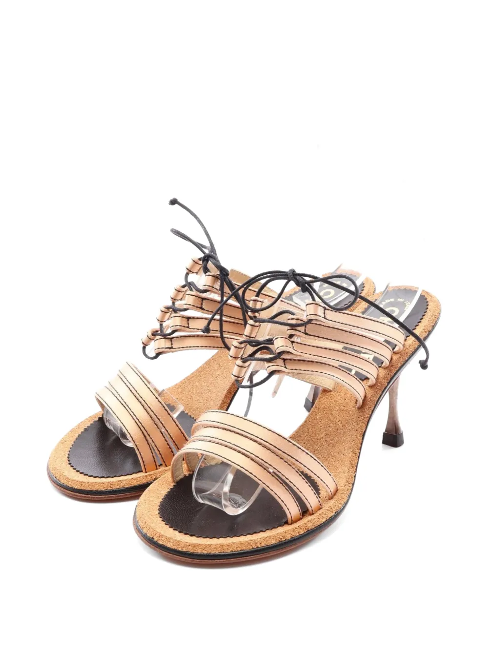CHANEL Pre-Owned 1986-1988 open-toe sandals - Neutrals