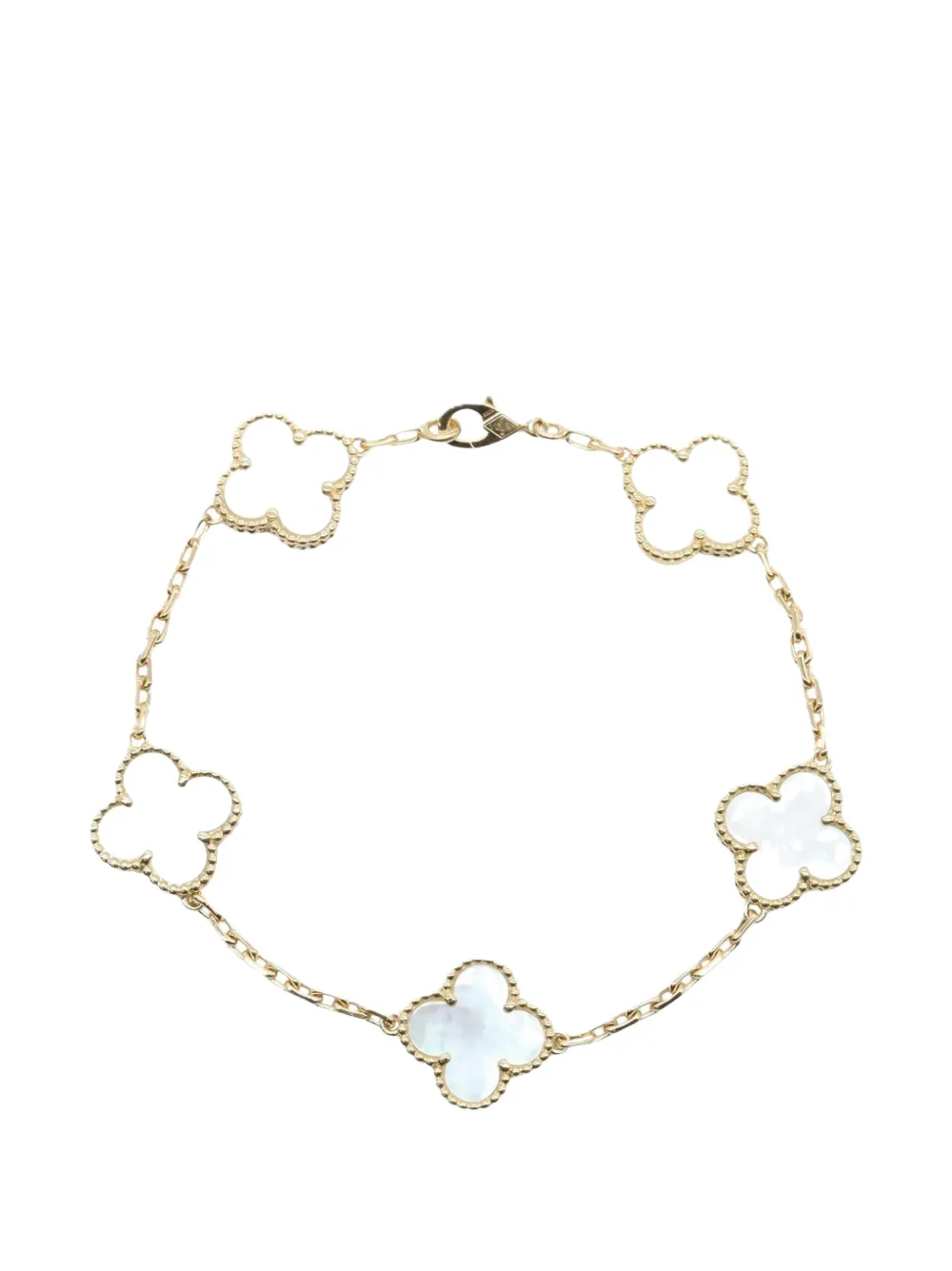 Van Cleef & Arpels Pre-Owned bracelet Vintage Alhambra en nacre (années 2010) - Or