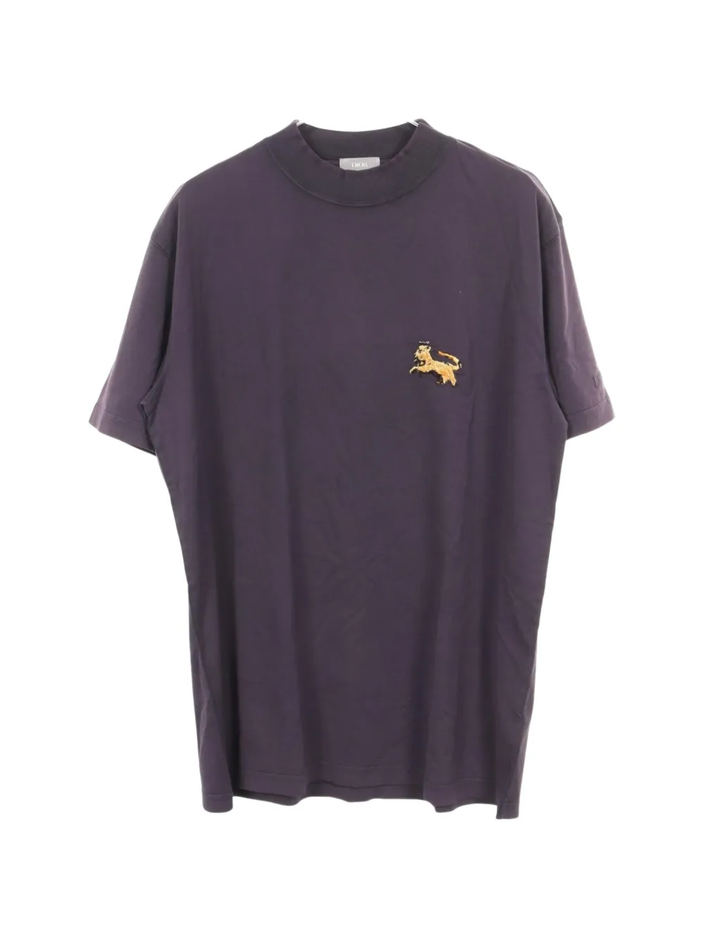 Christian Dior Pre-Owned xPeter Doig 2010s lion-embroidered T-shirt - Violet