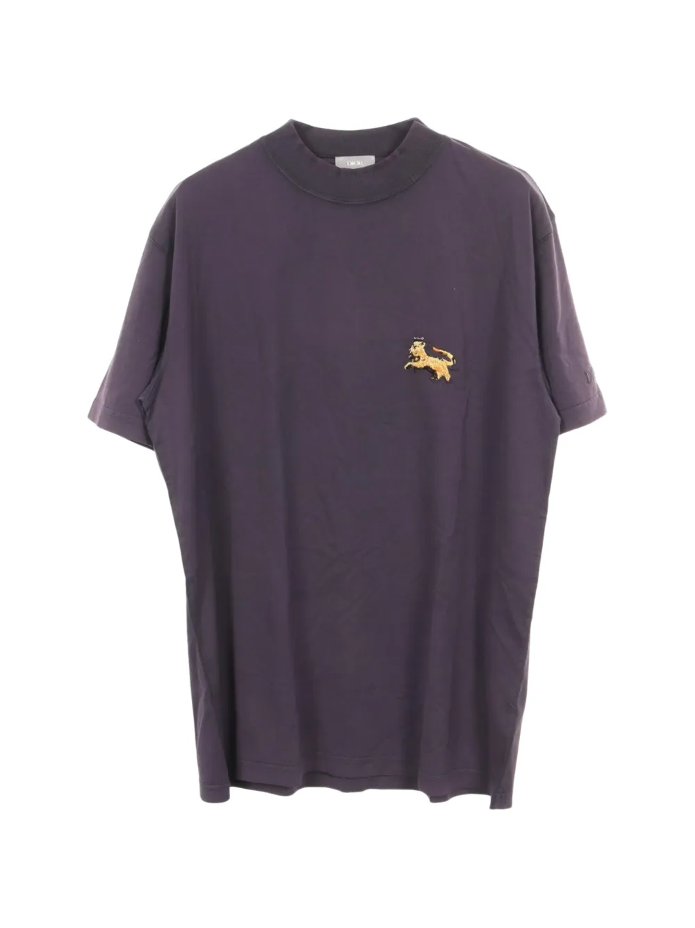 Christian Dior Pre-Owned xPeter Doig 2010s lion-embroidered T-shirt - Violett