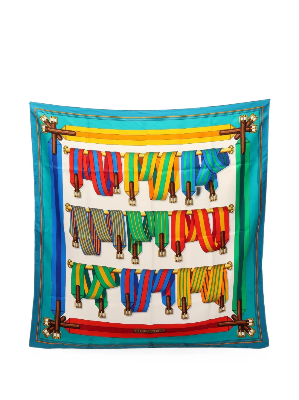 Hermès Pre-Owned 2000s Les Sangles scarf - Toni neutri