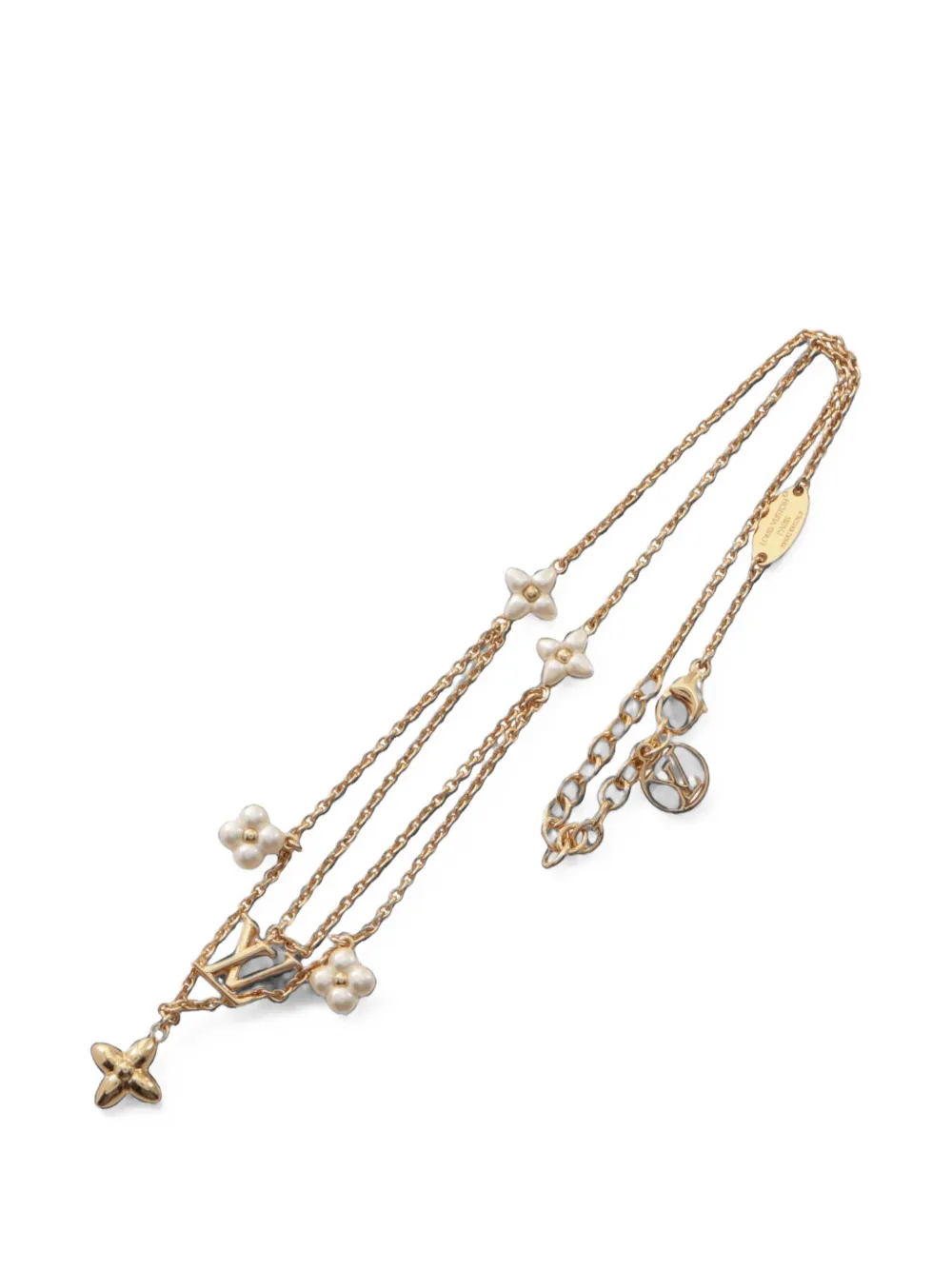 Louis Vuitton Pre-owned Floragram Necklace in Gold