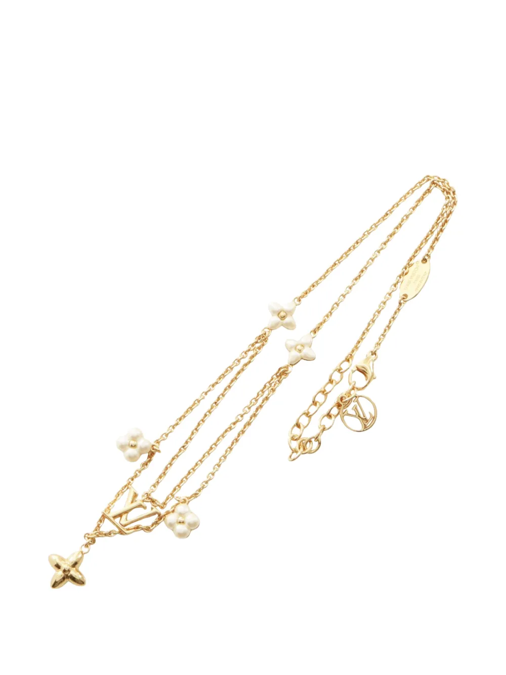 Louis Vuitton Pre-Owned Floragram necklace - Gold