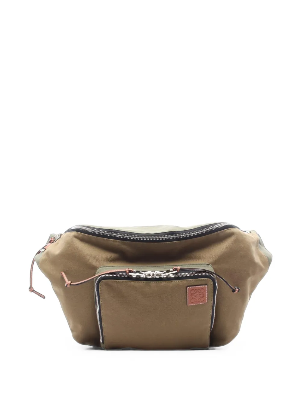 Loewe Pre-Owned sac banane à logo Anagram (années 2000) - Vert Loewe Pre-Owned sac banane à logo Anagram (années 2000) - Vert