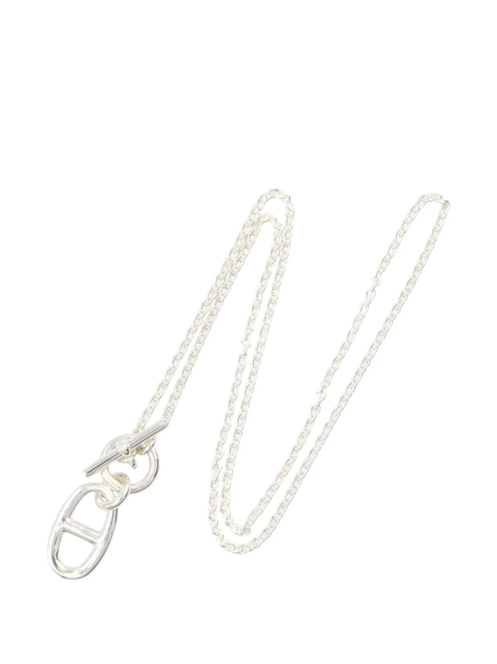 Hermès Pre-Owned 2010s Chaîne d'Ancre amulet necklace - Silber