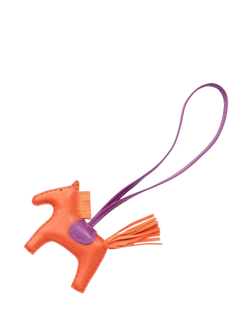 Hermès Pre-Owned 2021 PM Rodeo bag charm - Orange