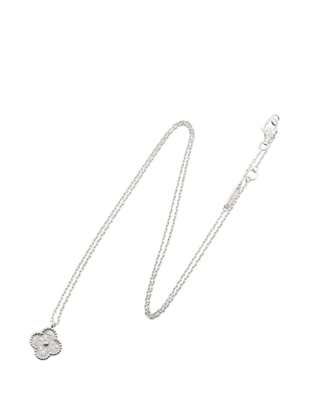 Van Cleef & Arpels Pre-Owned 2010s Sweet Alhambra diamond necklace in Silver