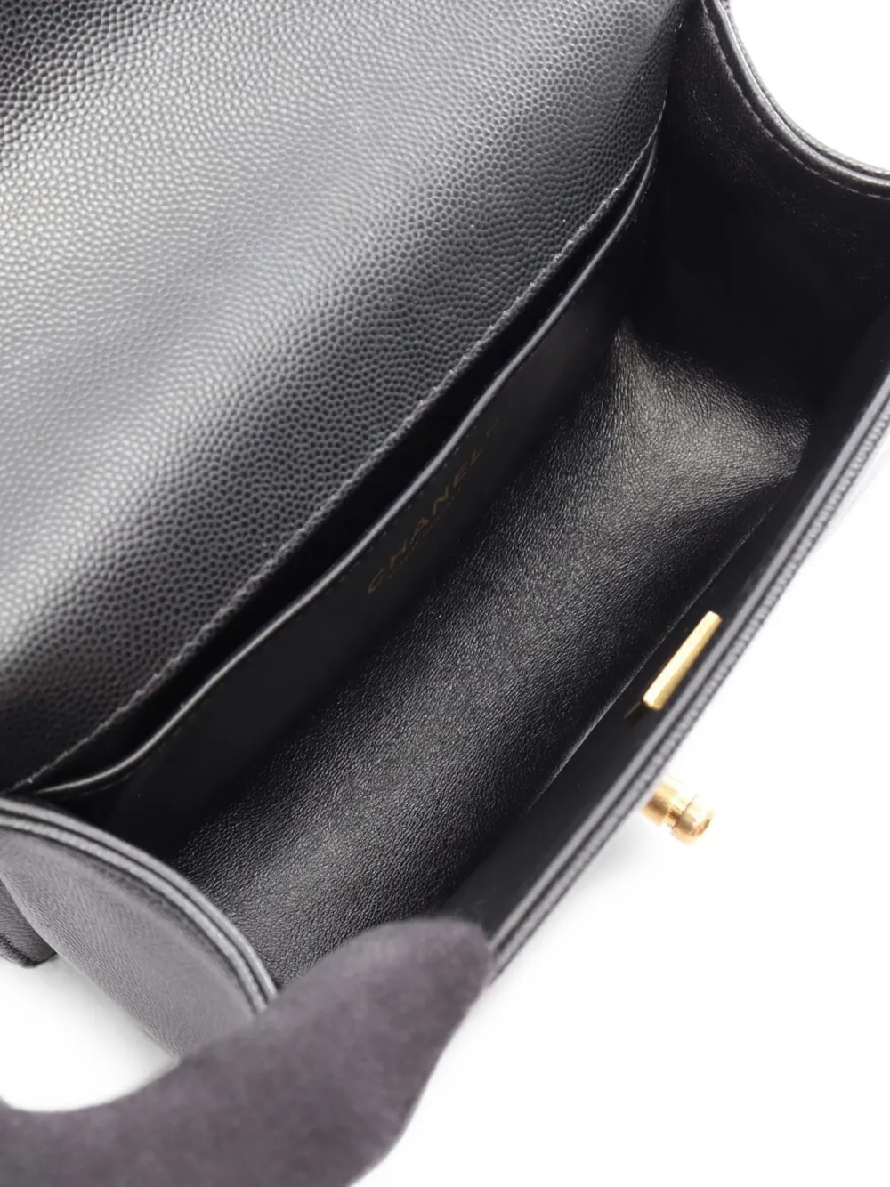 CHANEL Pre-Owned 2021 Boy Chanel schoudertas met ketting Zwart