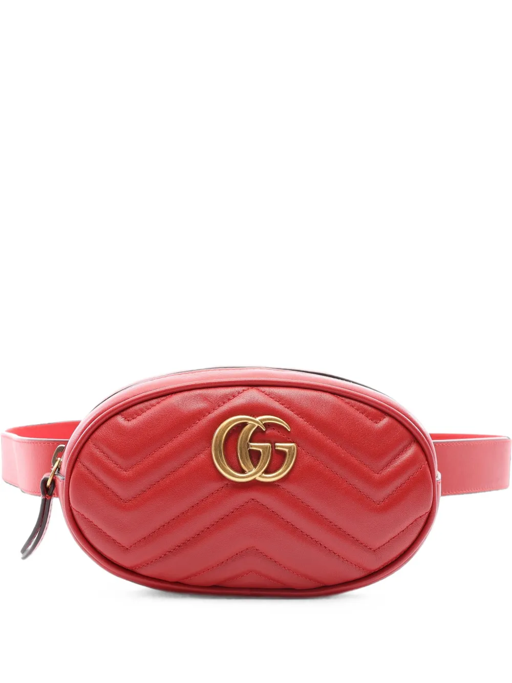Gucci Pre-Owned 2010s GG Marmont belt bag - Rosso