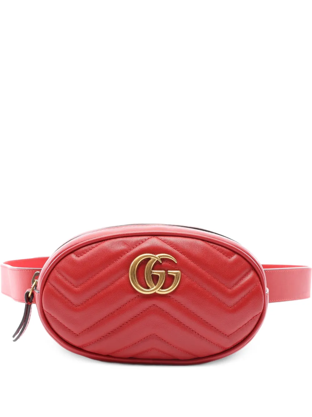 Gucci Pre-Owned 2010s GG Marmont belt bag - Rosso