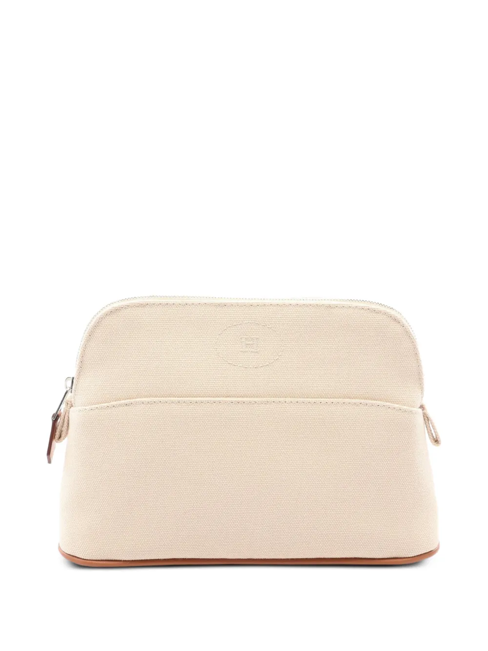 Hermès Pre-Owned 2010s Mini Bolide canvas pouch - Nude
