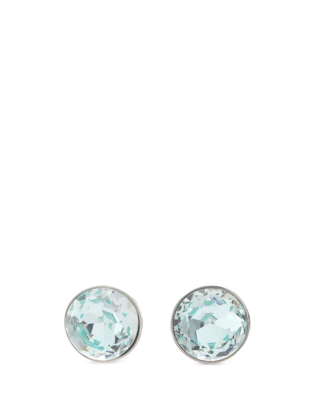 Jil Sander Pre-Owned 2010s crystal stud earrings - Argento