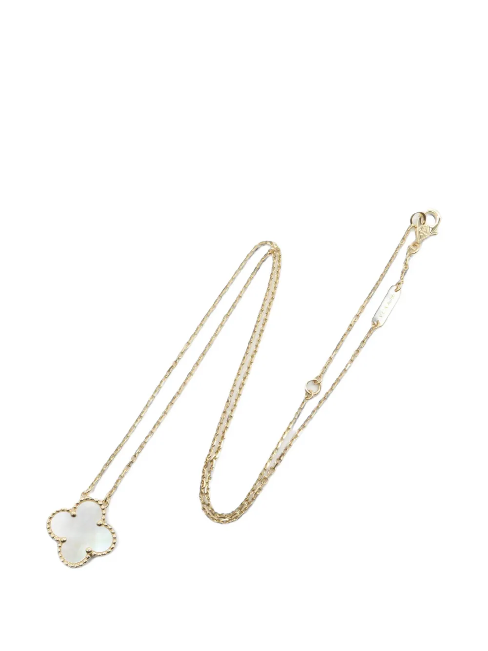 Van Cleef & Arpels Pre-owned 2010s Alhambra Mother-of-pearl Necklace in Gold
