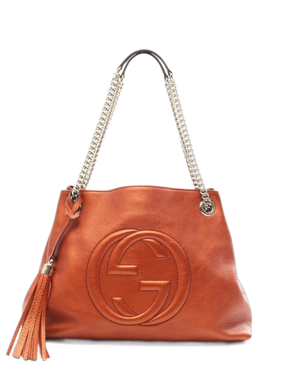 Gucci Pre-Owned 2010s large Soho tote bag - Orange Gucci Pre-Owned 2010s large Soho tote bag - Orange