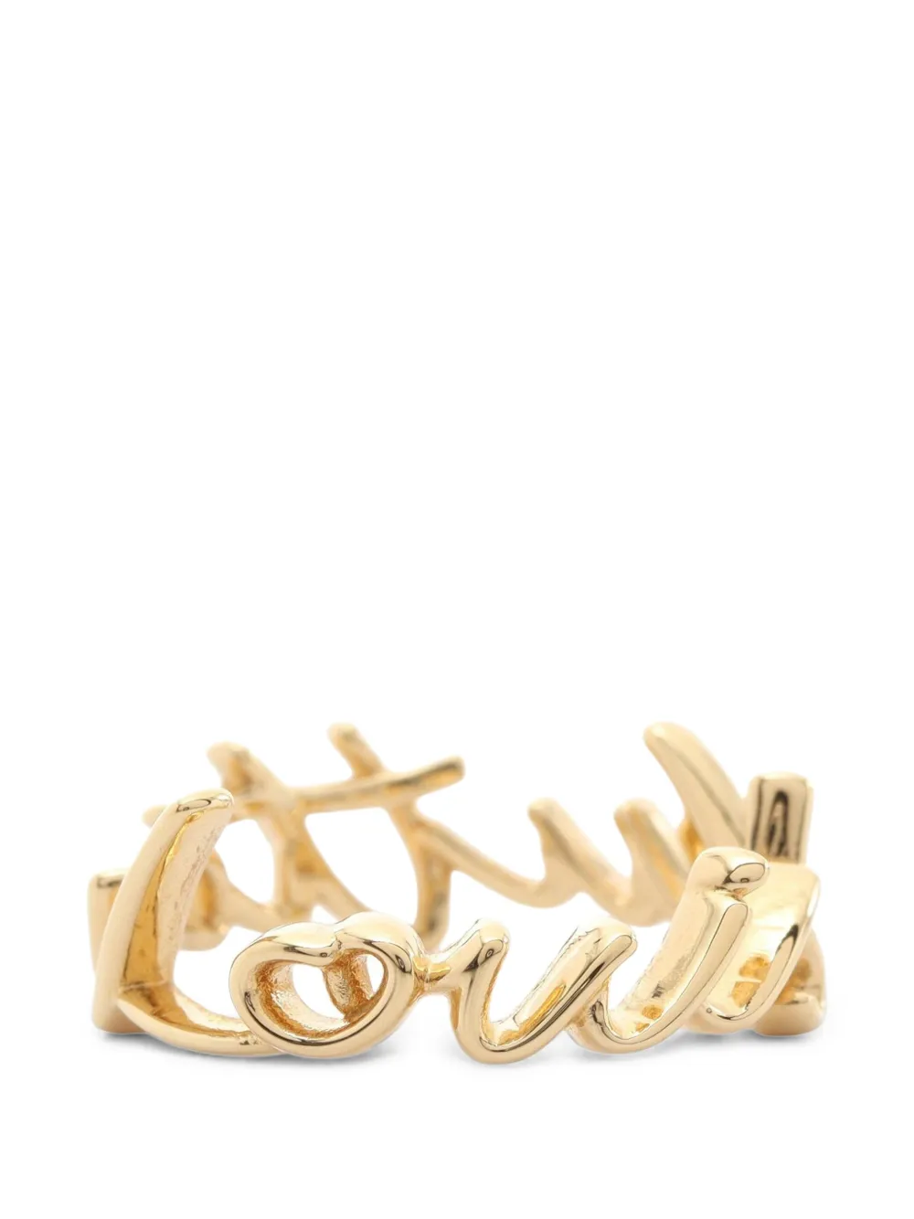 Louis Vuitton Pre-Owned Anello Script 2025 - Oro