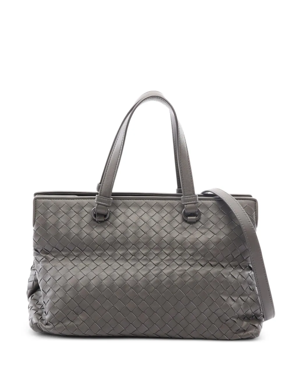 Bottega Veneta Pre-Owned 2010s Intrecciato leather tote bag - Grau