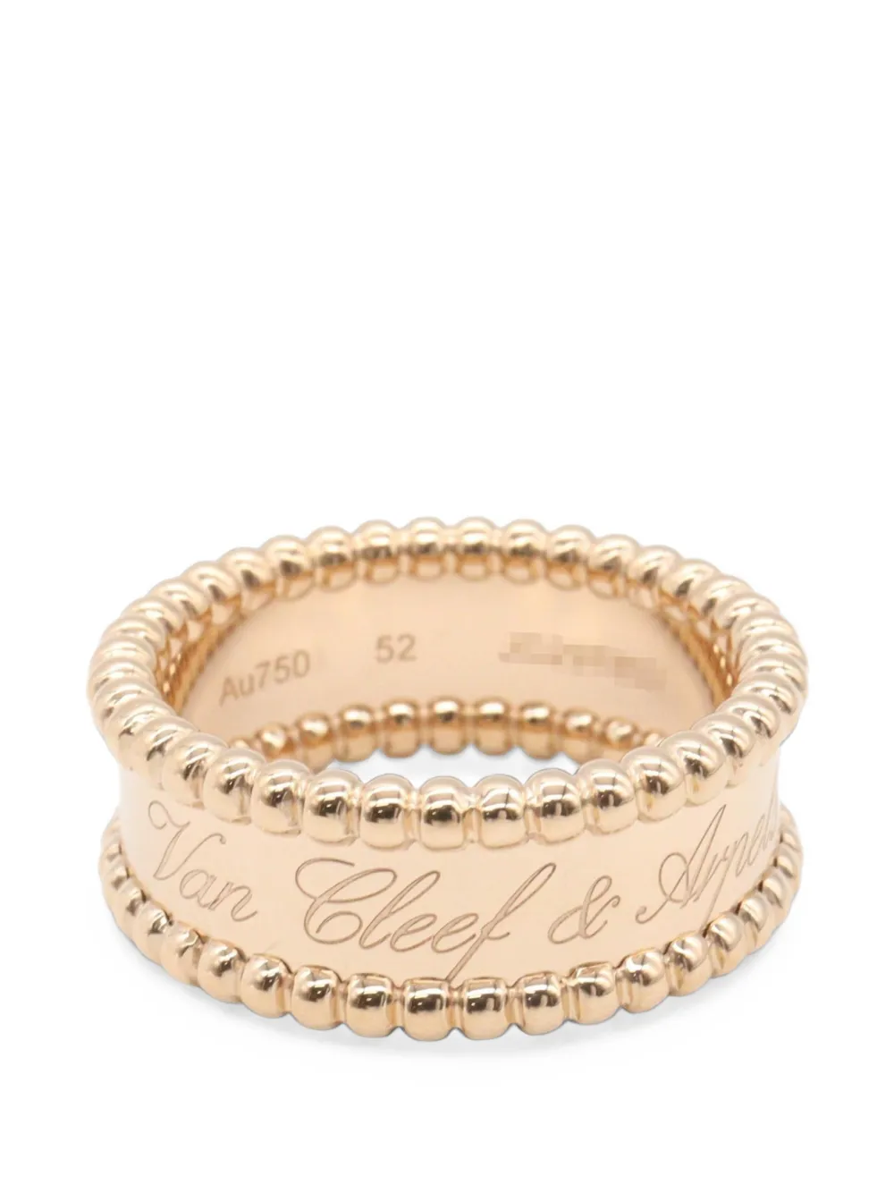 Pre-owned Van Cleef & Arpels 2010s Perlée Signature Ring In Pink