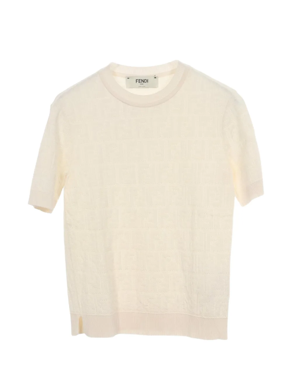 Fendi Pre-Owned 2000s Zucca jacquard top - Weiß