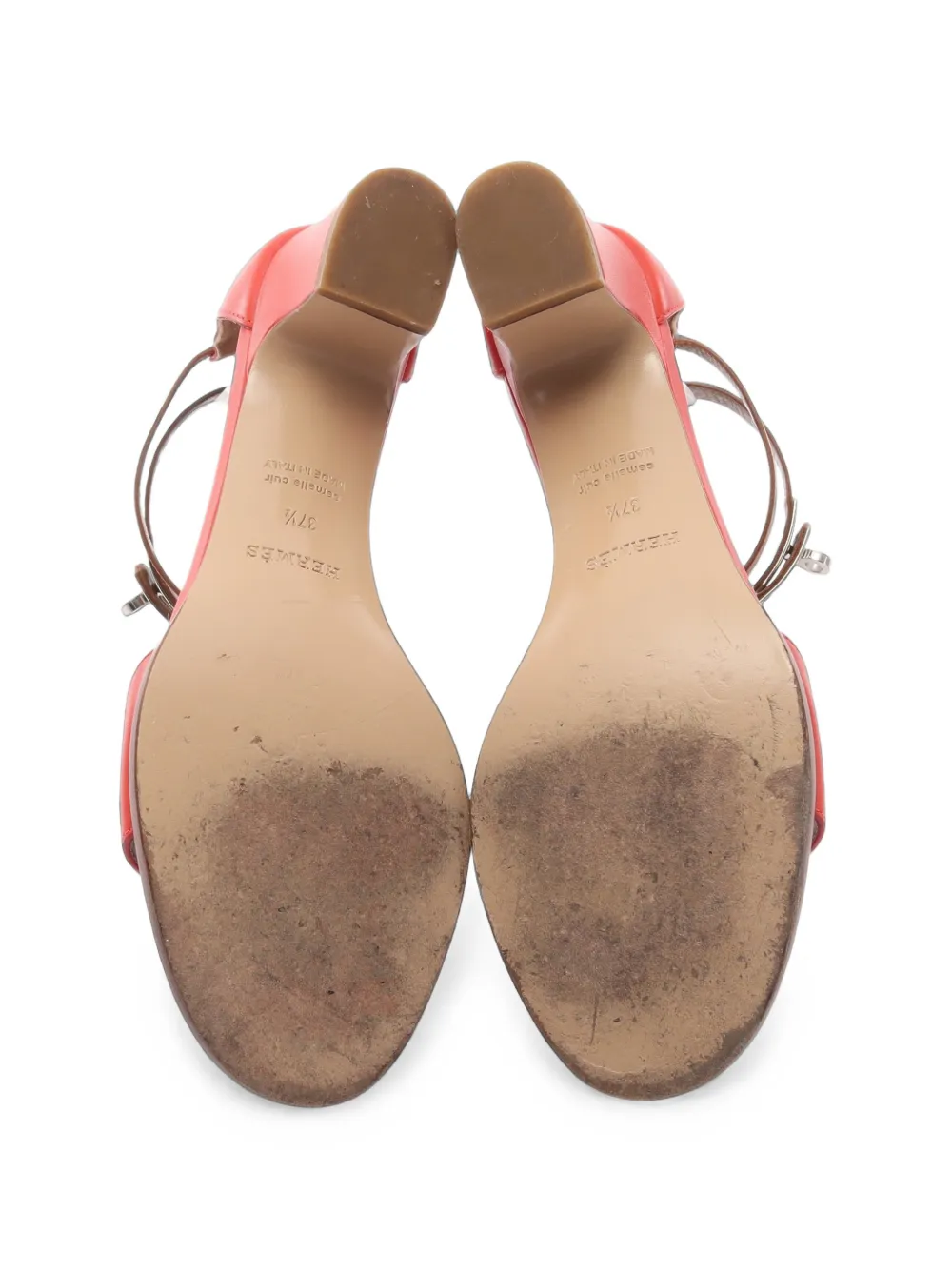 Hermès Pre-Owned 2010s Kelly-buckle heeled sandals - Rouge Hermès Pre-Owned 2010s Kelly-buckle heeled sandals - Rouge