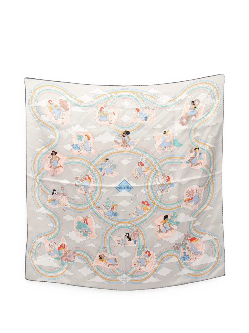 Hermès Pre-Owned 2010s 70 Carrés Volants scarf - Grau