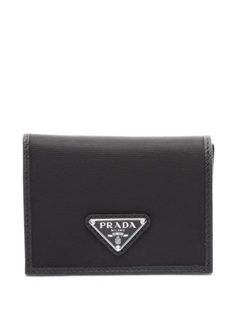 Prada Pre-Owned 202s Tessuto Saffiano trifold wallet