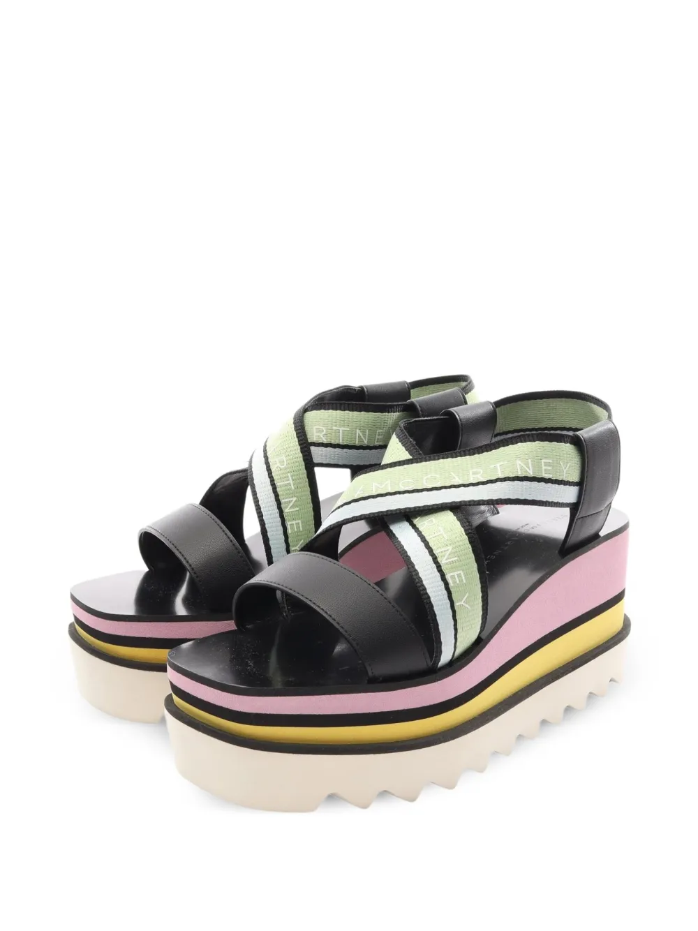 Stella McCartney Pre-Owned 2020s Sneak Elyse platform sandals - Schwarz